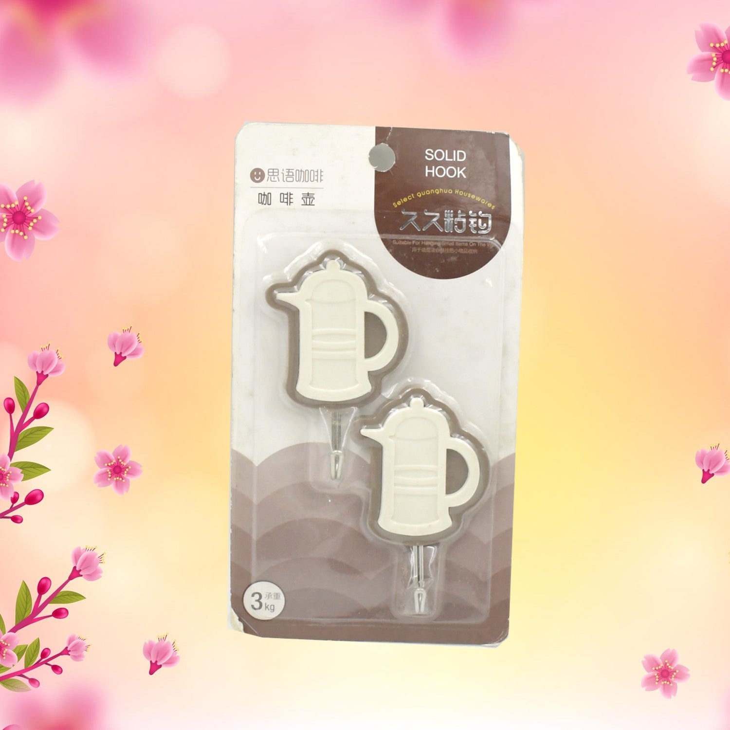 Multipurpose Wall Hooks: Strong & Self-Adhesive for Bathroom, Kitchen, Office ( Mix Design ) - Springkart 