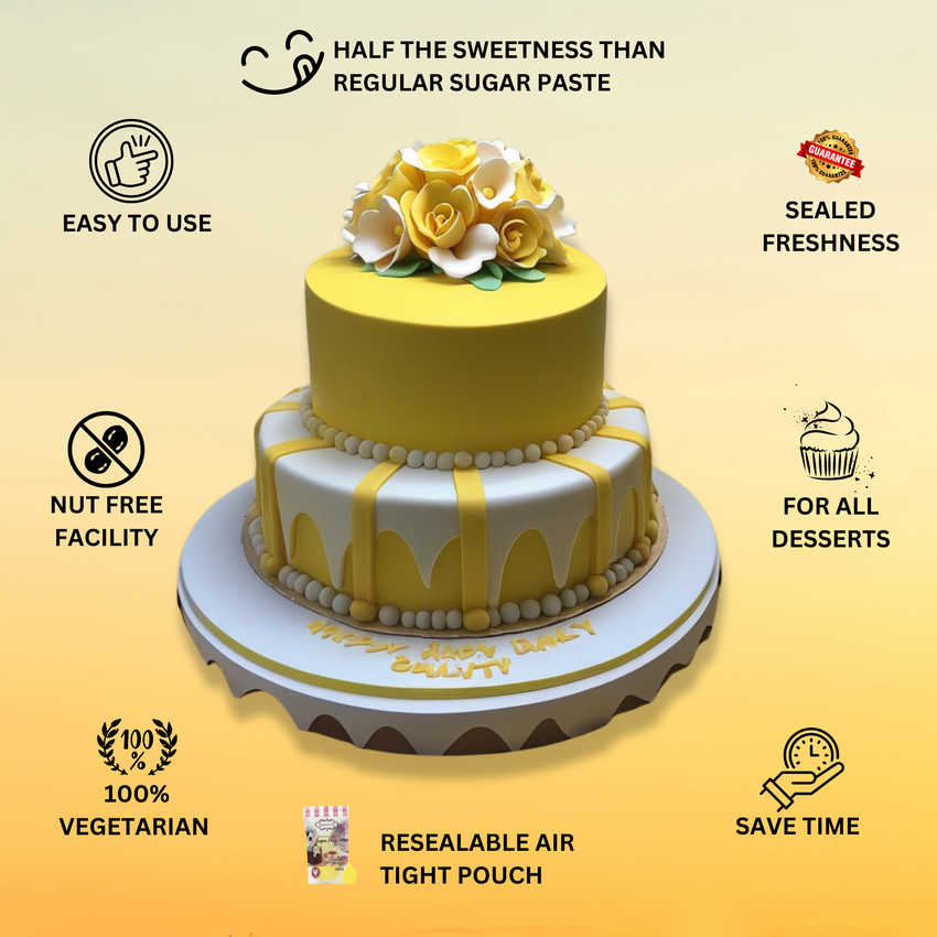 Sunshine Yellow Fondant | Edible Sugarpaste 1 Kg