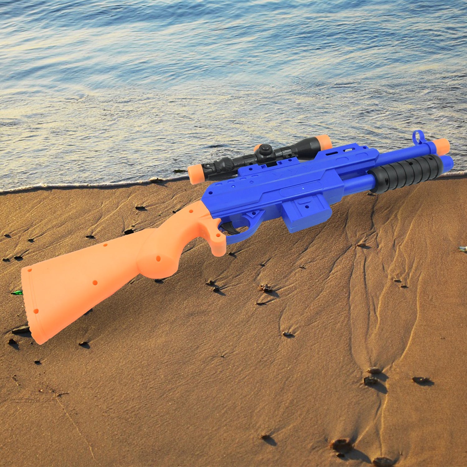 Big Plastic Toy Gun for Kids - 22 Inch Gun Toy for Kids Shooting Gun with 6 fence arrows Kids Toy Return Gift Item, Shot Air Gun For Diwali Gift, Birthday Gift (22Inch) - Springkart 