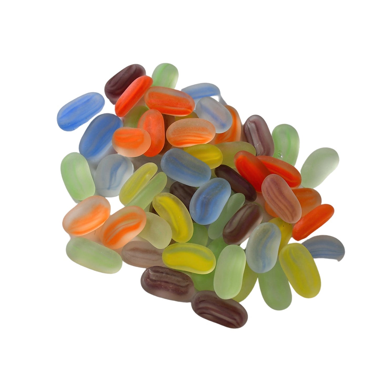 Glass Gem Stone, Flat Round Marbles Pebbles for Vase Fillers, Attractive pebbles for Aquarium Fish Tank. - Springkart 
