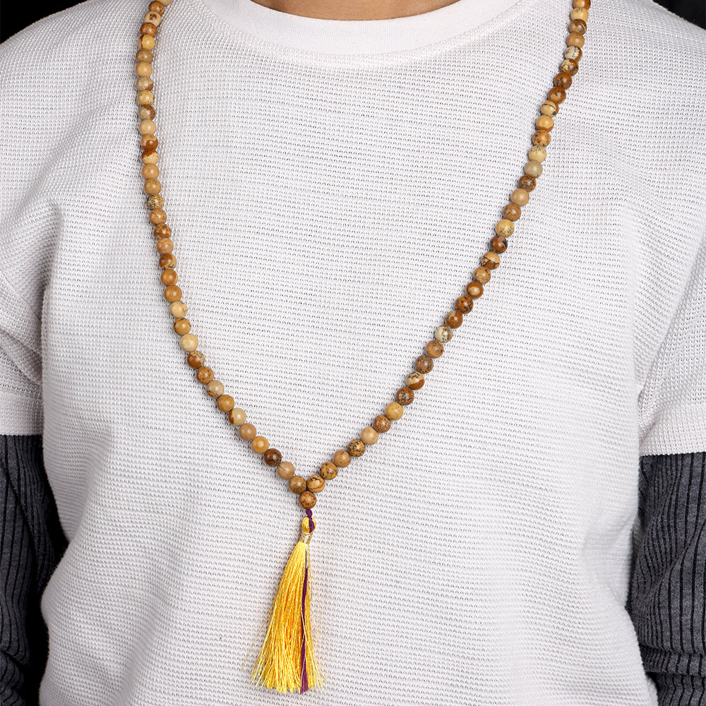 Shop Jasper Hakik Mala in India-COSMIC Power Mala