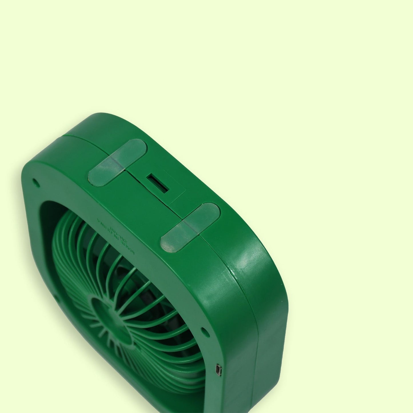 Portable USB Fan - Rechargeable, 2-Speed 180° Rotating Quiet Personal Fan for Travel, Car, and Outdoors (Battery Not Included) - Springkart 