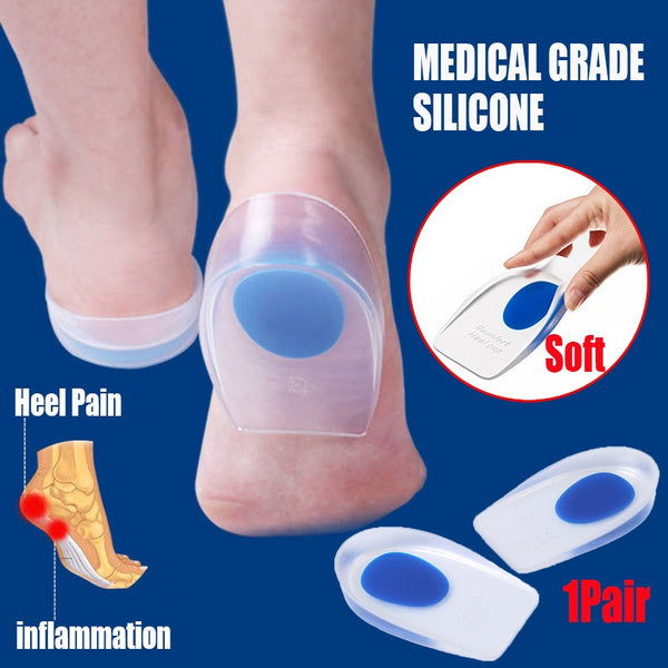Gel Heel cups Silicon Heel Pad for Heel Ankle Pain - Springkart 