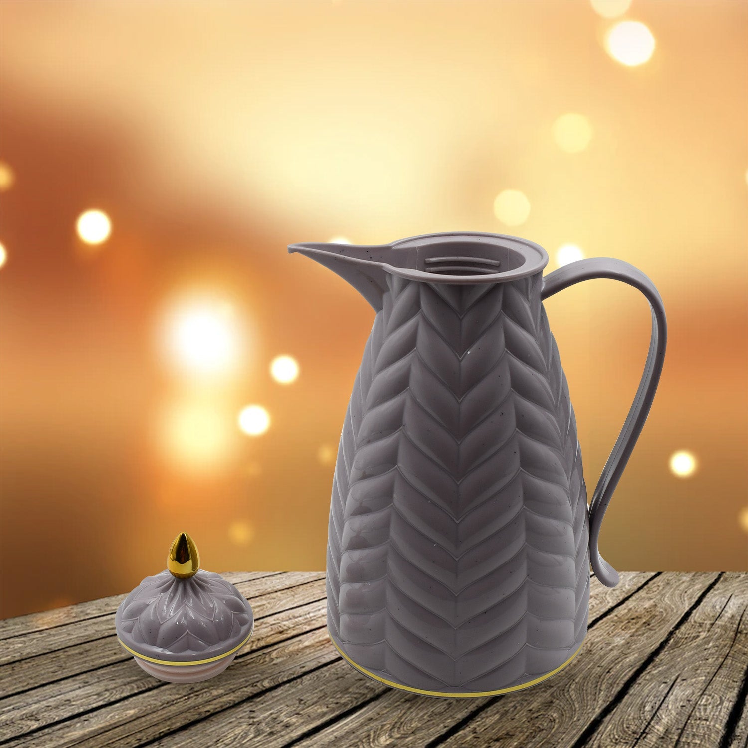Insulated Tea Kettle Hot and Cold Premium Tea Kettle 1Ltr Kettle | Easy to Carry | Leak Proof | Tea Jug | Coffee Jug | Water Jug | Hot Beverages - Springkart 
