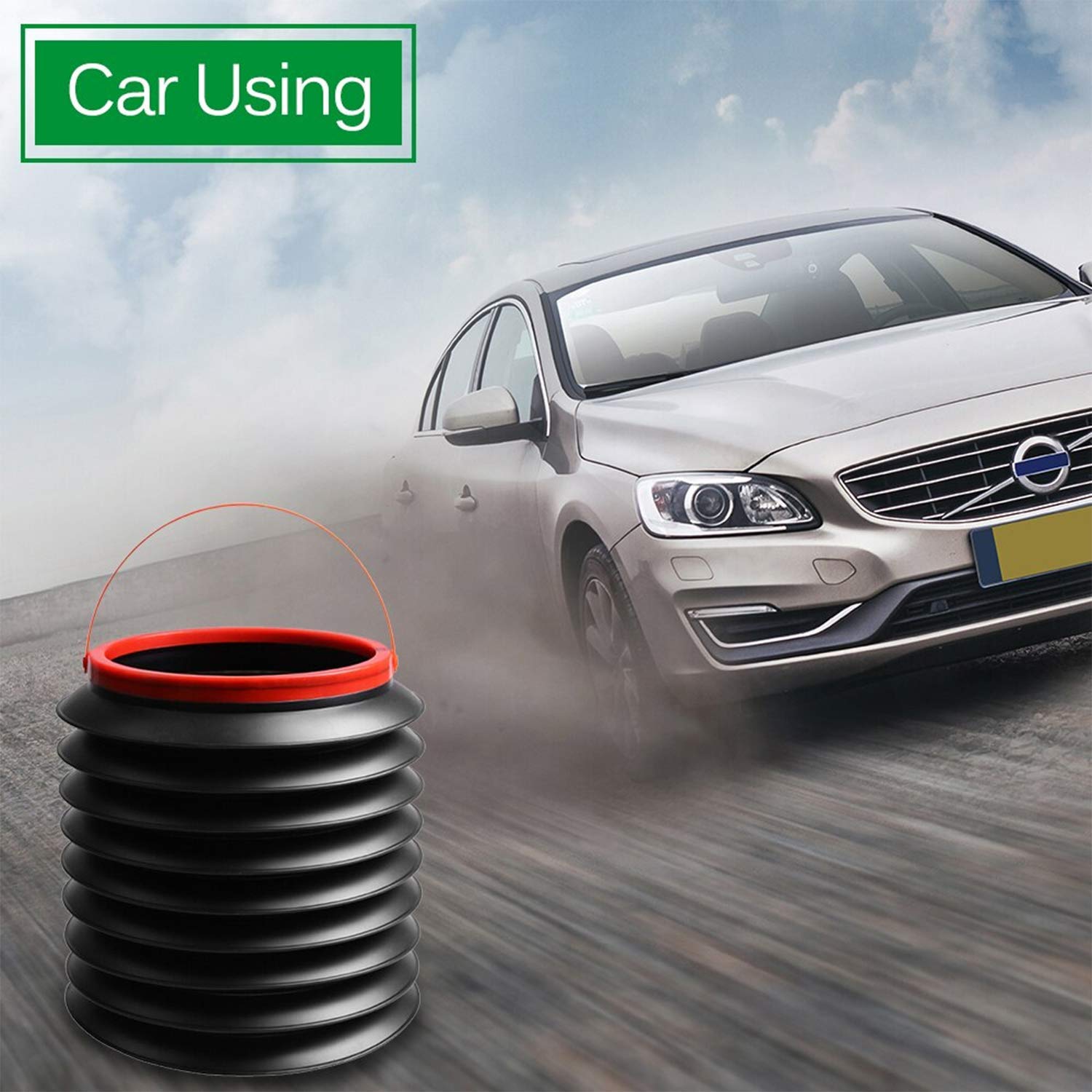 Foldable Storage Bucket , Water Container & Dustbin Multiuse Bucket For Home , Car & Kitchen Use Bucket - Springkart 