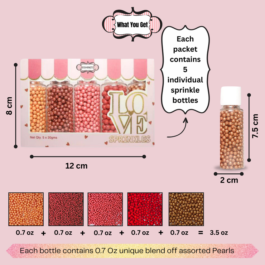 Carnival Disco Balls Assorted Sprinkles (DB-09) - 100Gms