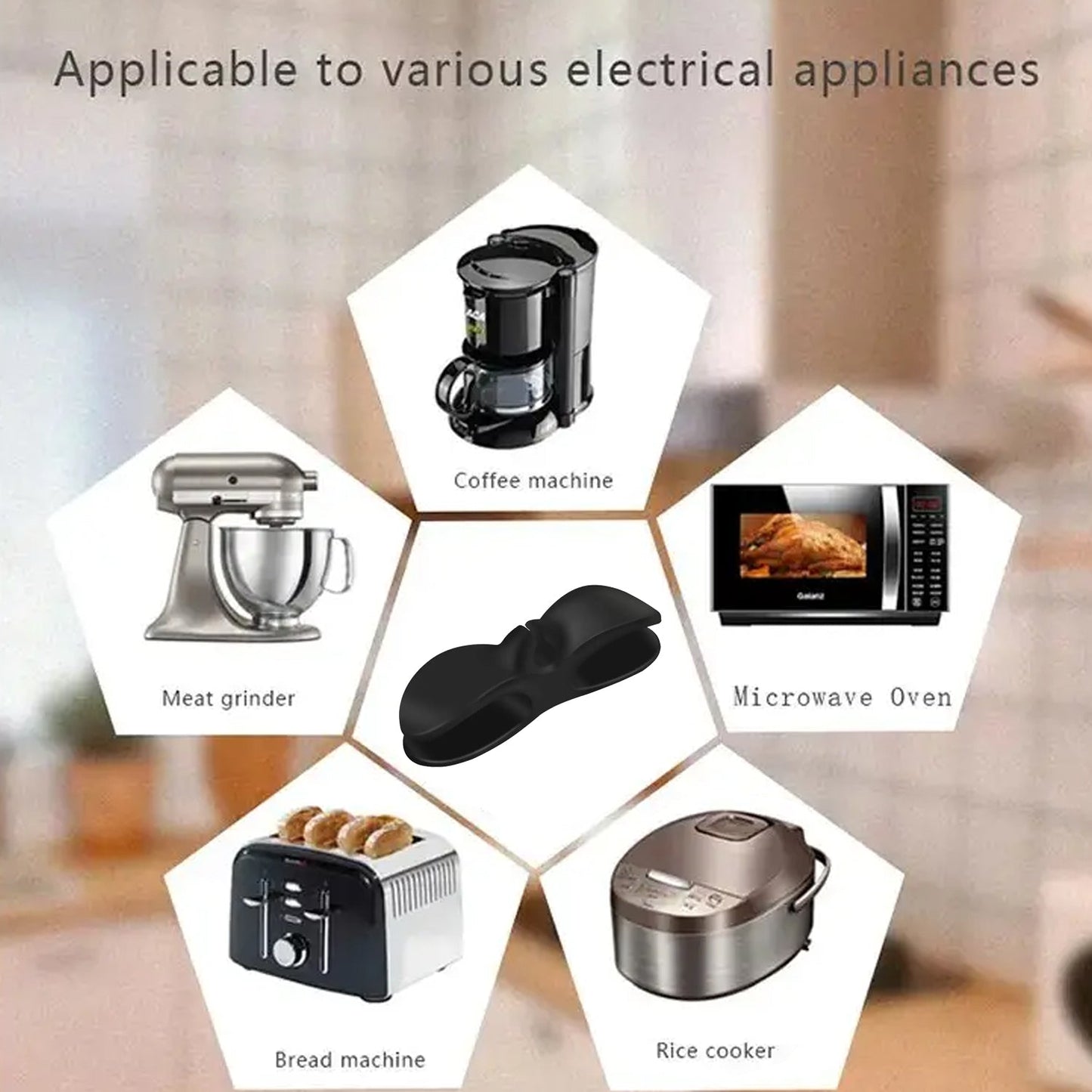 Cable Organizer for Appliances, Cable Winders Self-Adhesive Cable Holder for Kitchen Appliances Cable Clips Cable Holder Cable Winder Cable Guide Cable Shorter (Big / 1 pc) - Springkart 