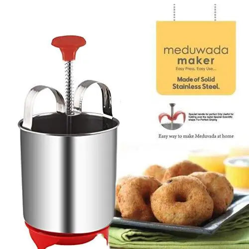 Stainless Steel Medu Vada And Donut Maker For Perfectly Shaped And Crispy Vada Maker - Springkart 