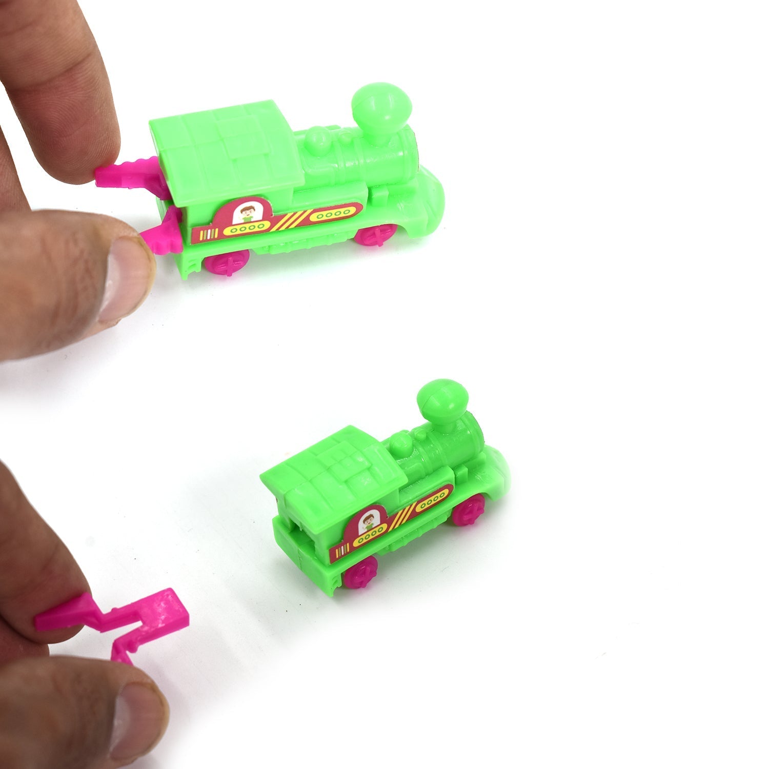 30pc Pull Along Back train Friction Power Toy Vehicle Push and Go Crawling Toys Baby - Springkart 