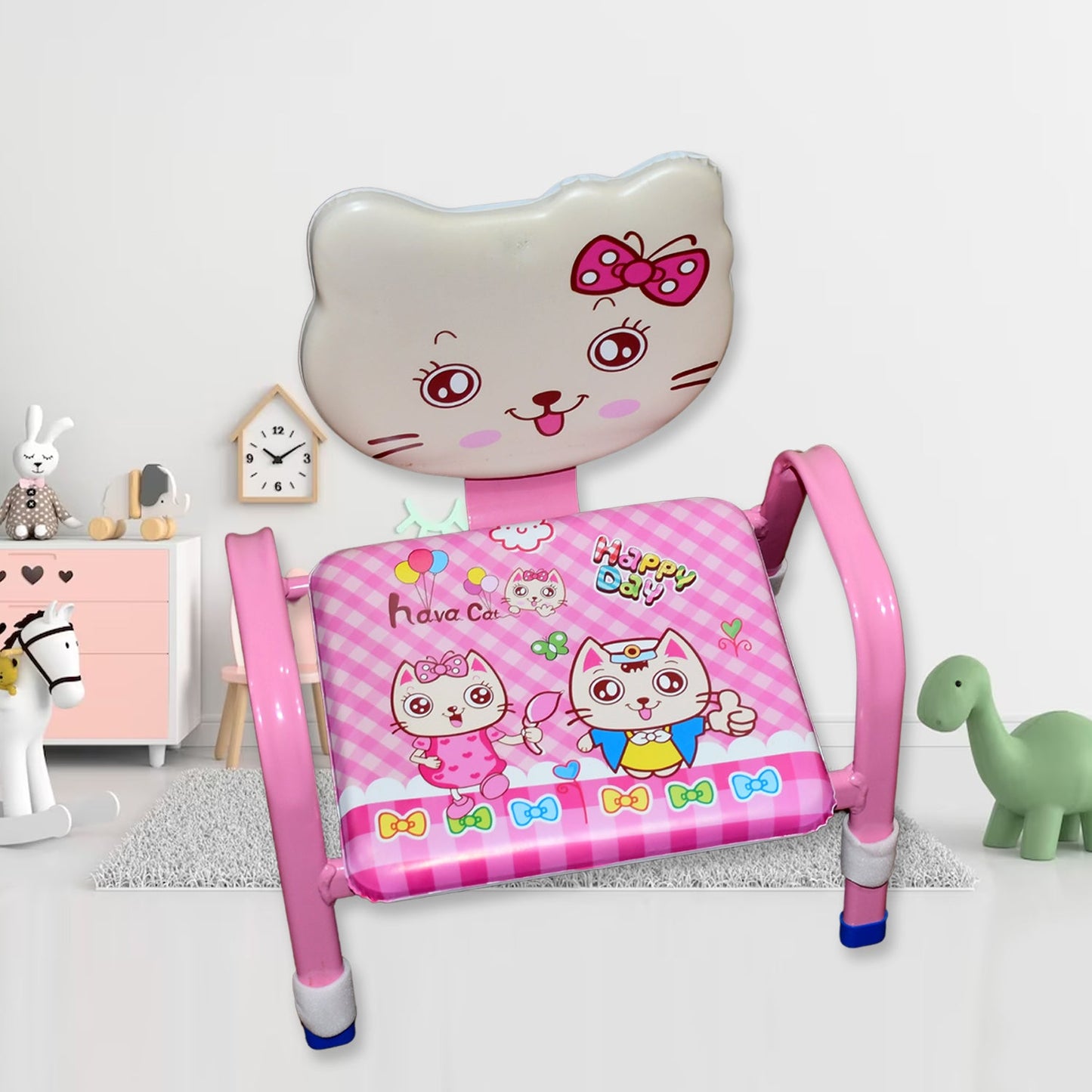 Cartoon Baby Chair Strong Steel Cushion & Comfortable Baby Chair High Quality Chair (1 Pc) - Springkart 