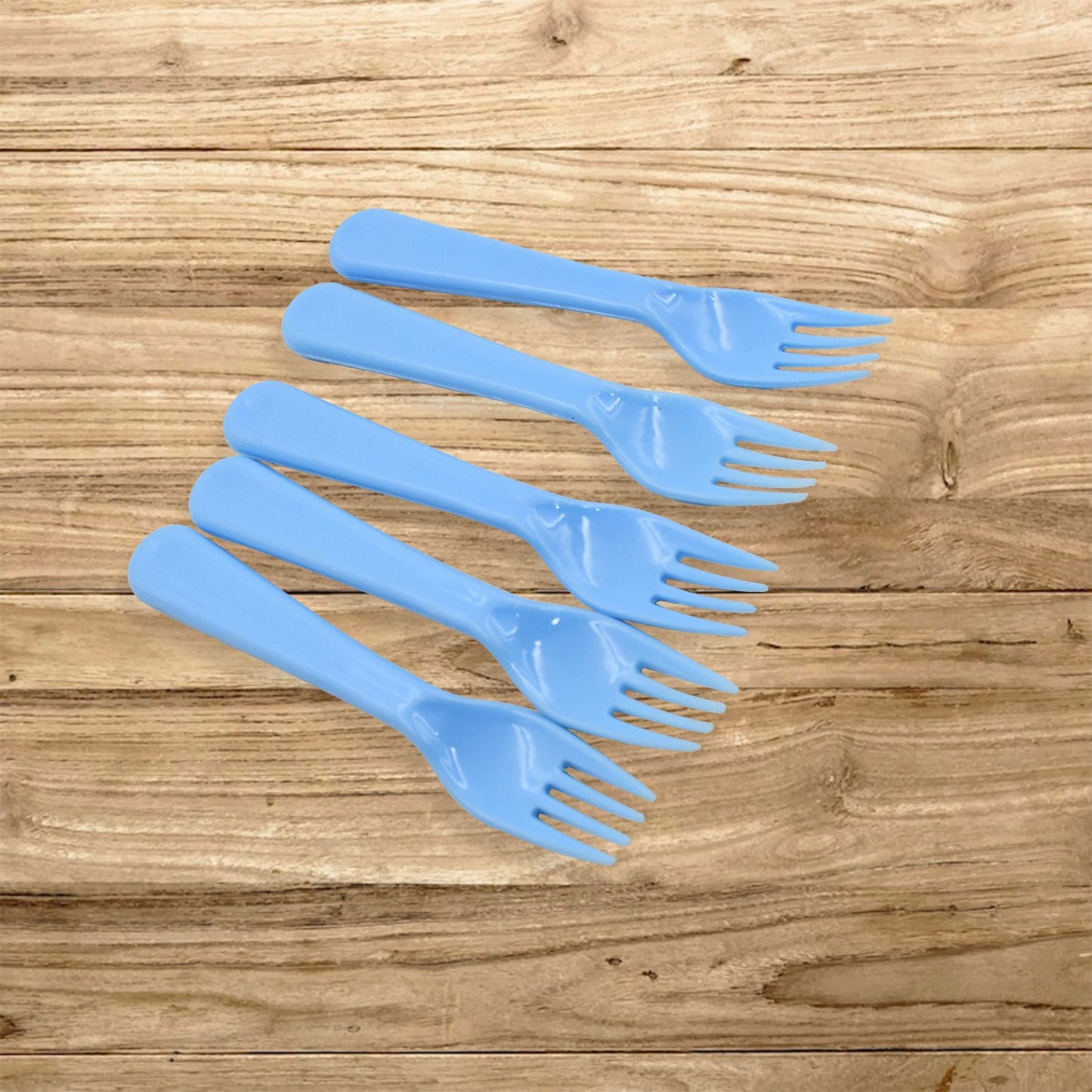 Reusable Premium Heavy Weight Plastic Forks, Party Supplies, One Size, plastic 5pc Serving Fork Set for kitchen, Travel, Home (5pc) - Springkart 