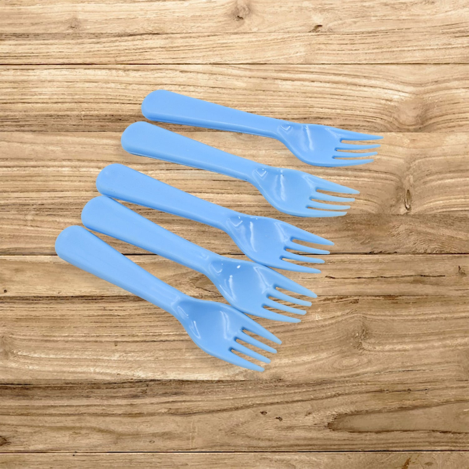 Reusable Premium Heavy Weight Plastic Forks, Party Supplies, One Size, plastic 5pc Serving Fork Set for kitchen, Travel, Home (5pc) - Springkart 