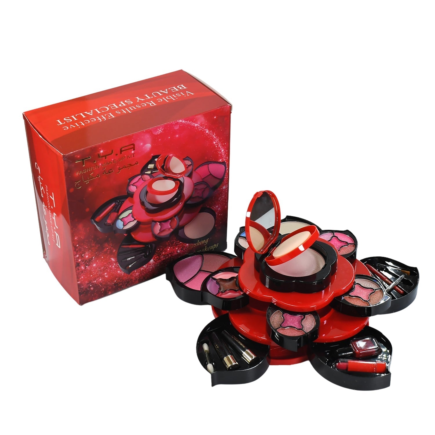 All in One Makeup Kit for Teens Flower Palette for Girls 3 Tier Cosplay - Springkart 