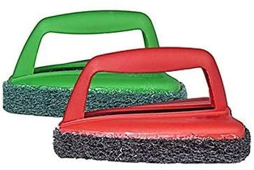 Bathroom Brush with abrasive scrubber for superior tile cleaning - Springkart 