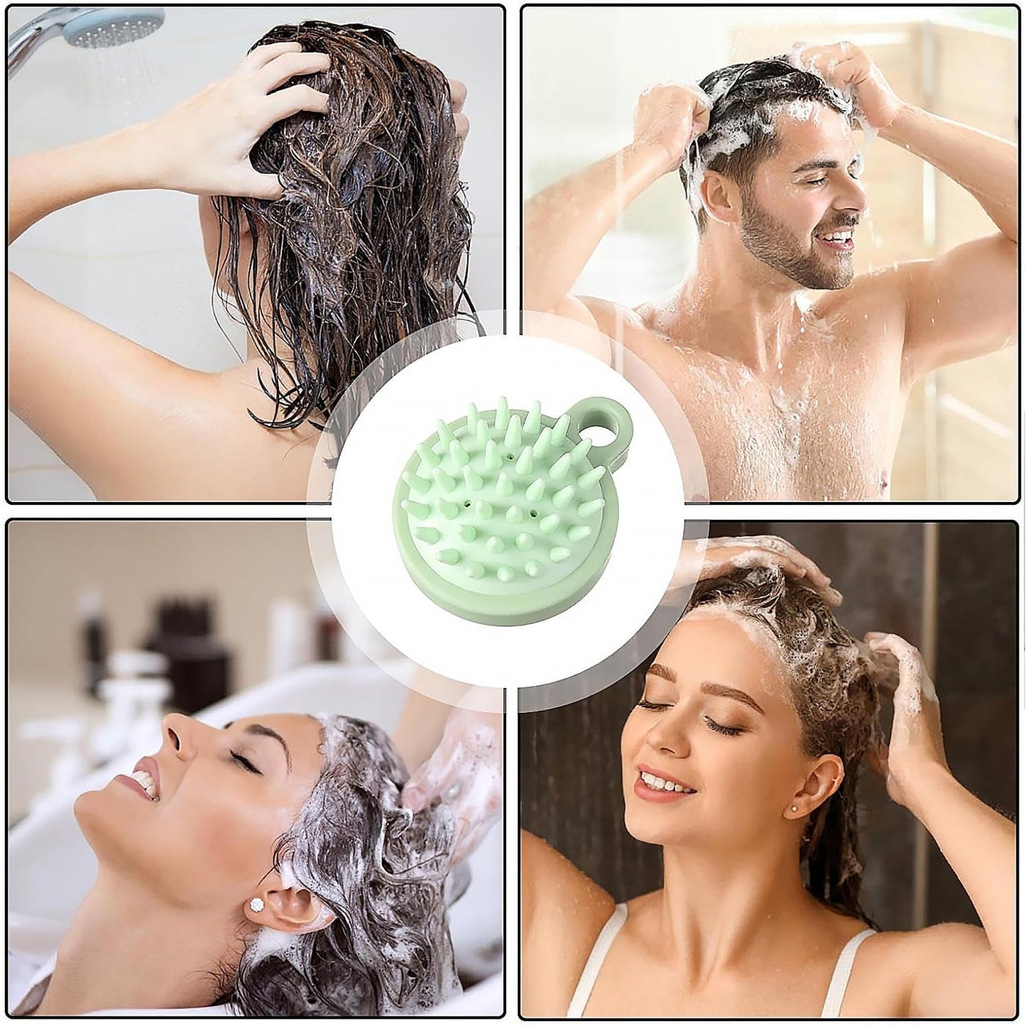Comb Scalp Massage Brush, Hair brush, Hair Comb, Shower Brush, Bath Massage Brush, Small Portable Brush Washable Massage Comb Bath Shampoo Massages Effectively Remove Loose Short Hair - Springkart 
