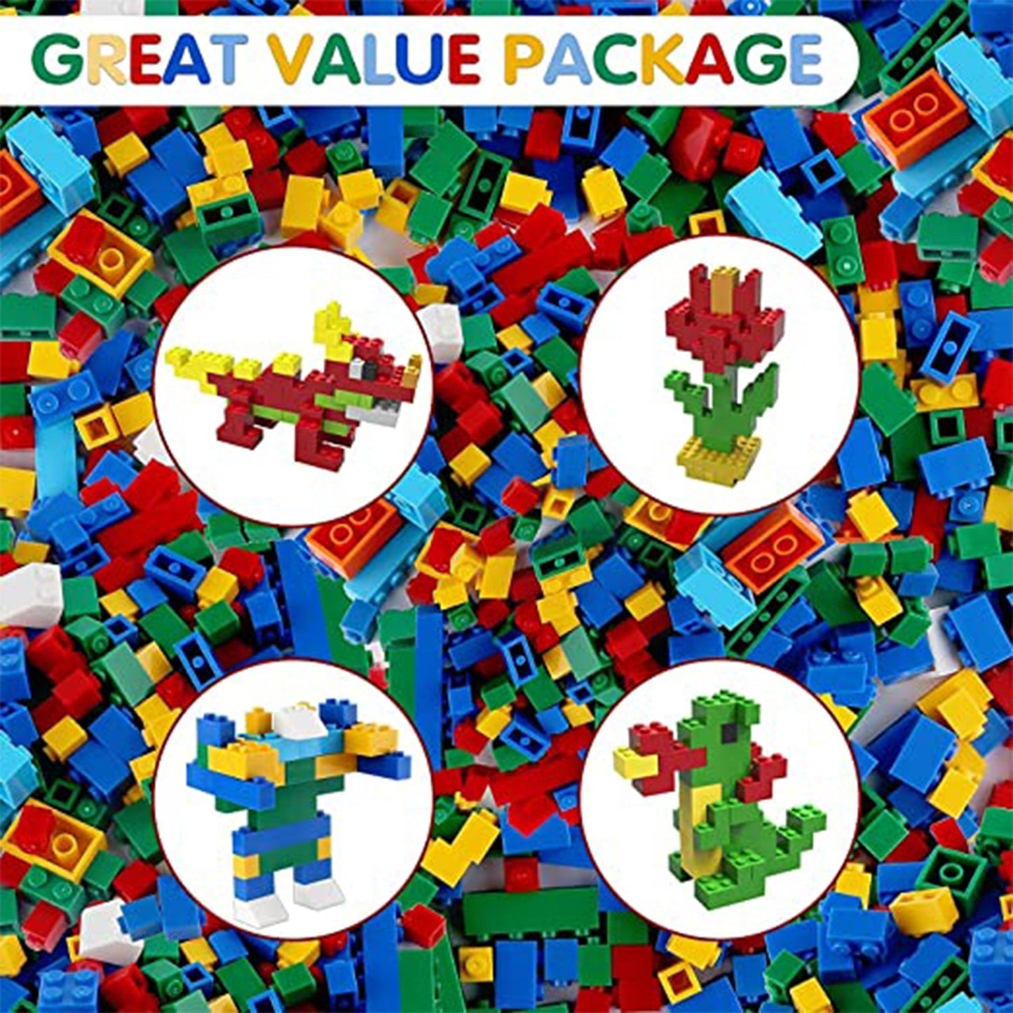 Blocks Set for Kids, Play Fun and Learning Blocks for Kids Games for Children Block Game Puzzles Set Boys, Children (Multicolor, 120 Bricks Blocks) - Springkart 