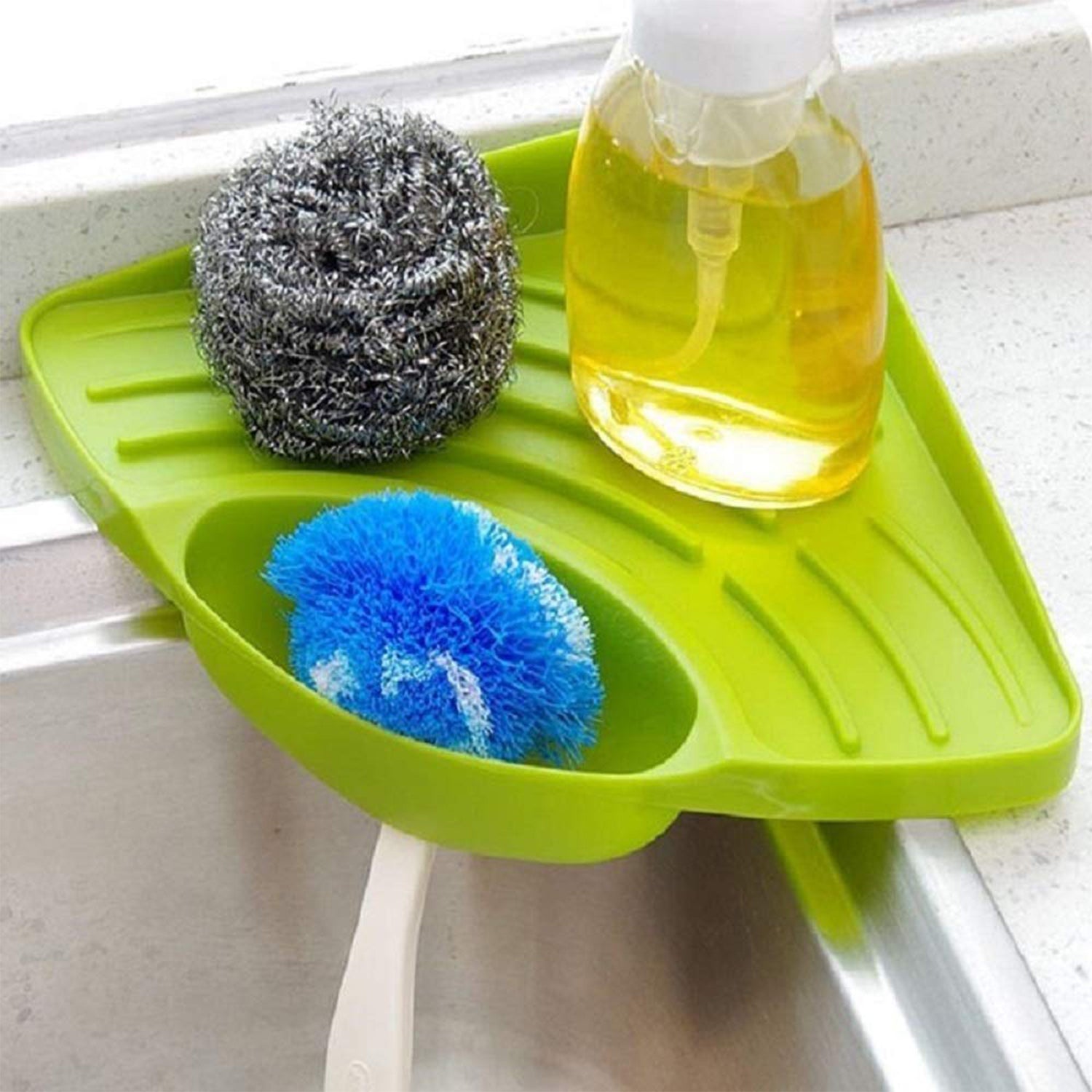 Corner Sink Strainer For Draining Kitchen Waste In Sinks And Wash Basins. - Springkart 