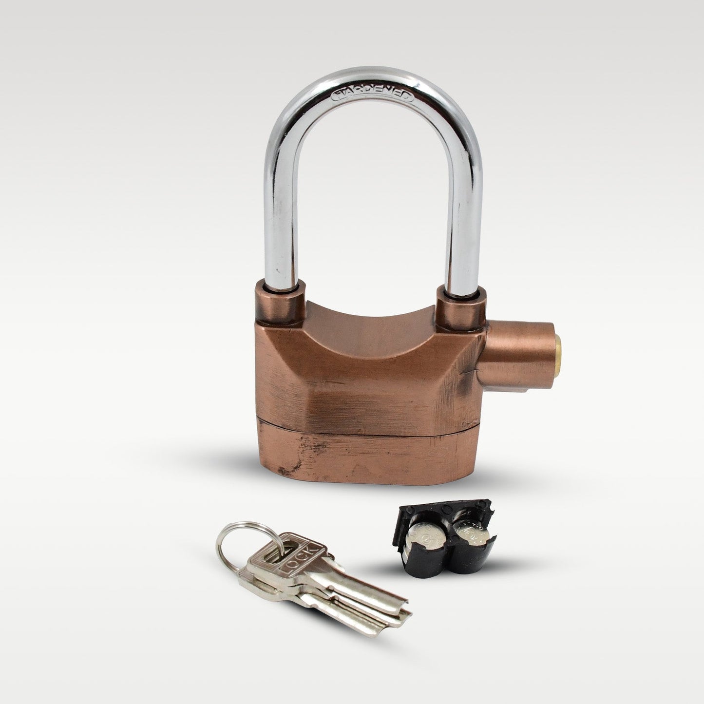 Security Alarm Metallic Lock System with 3 Keys (1 Set / Mix Color) - Springkart 