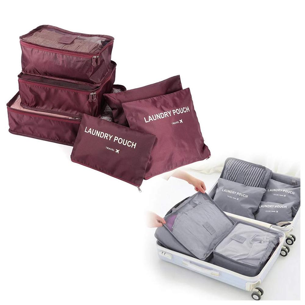 Cloth Organizer Pouch Laundry Zipper Bags (6 pcs) - Springkart 