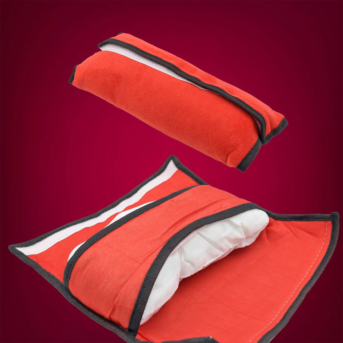 Child Safety Belt Cushion Universal Car Seat Belt Cushion Adjustable Support for Neck and Shoulder in Car when Sleeping for Children and Adults (1 Pc) - Springkart 