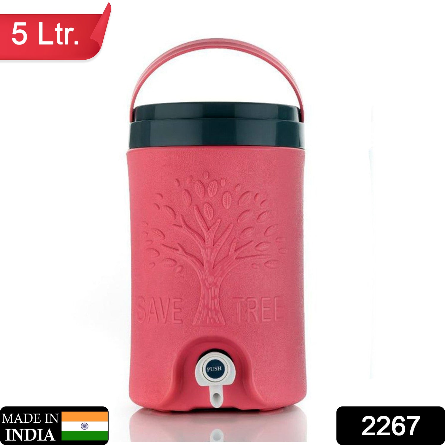 Multicolored 5L Water Rover Jug: Insulated Plastic Jug with Sturdy Handle - Springkart 