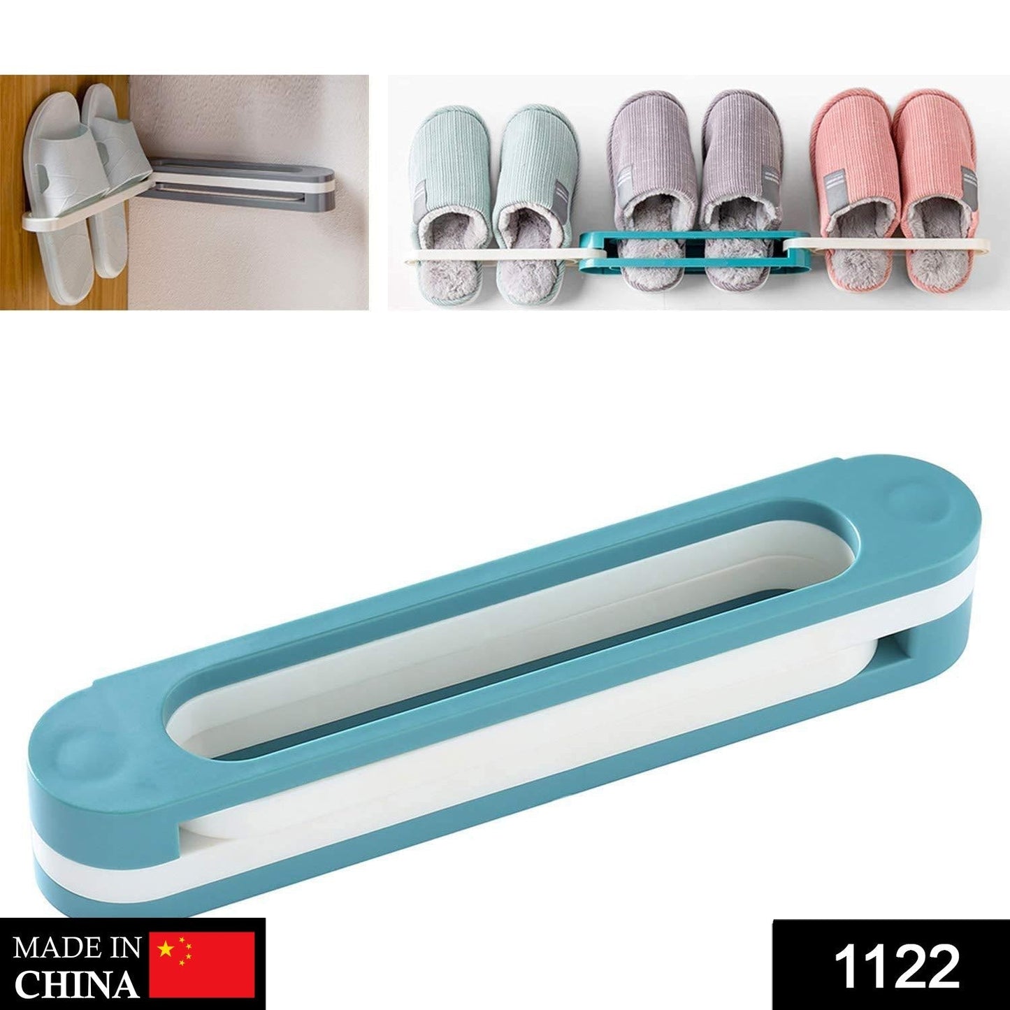 Multifunction Folding Slippers / Shoes Hanger Organizer Rack - Springkart 