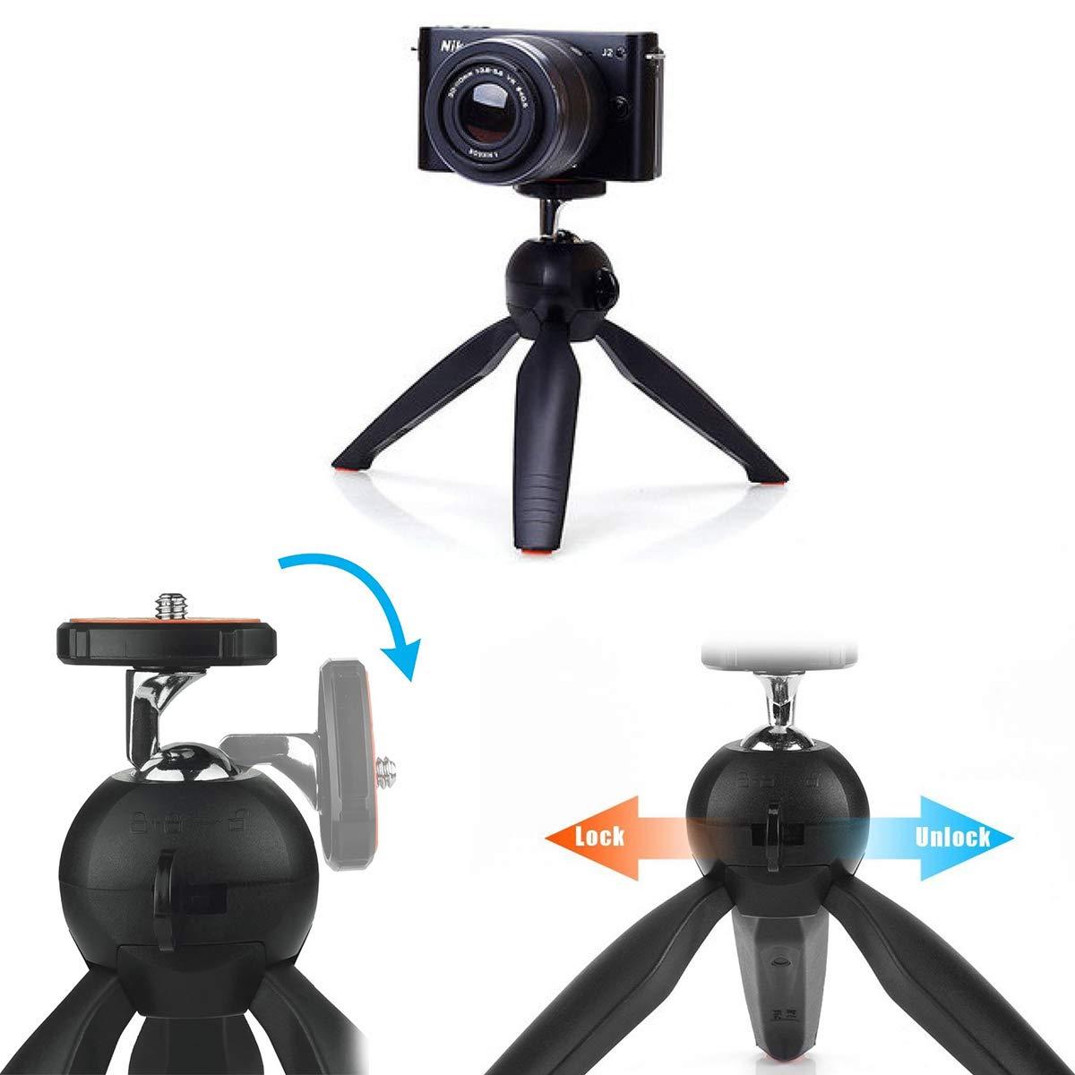 Mini tripod with ball head and adjustable legs