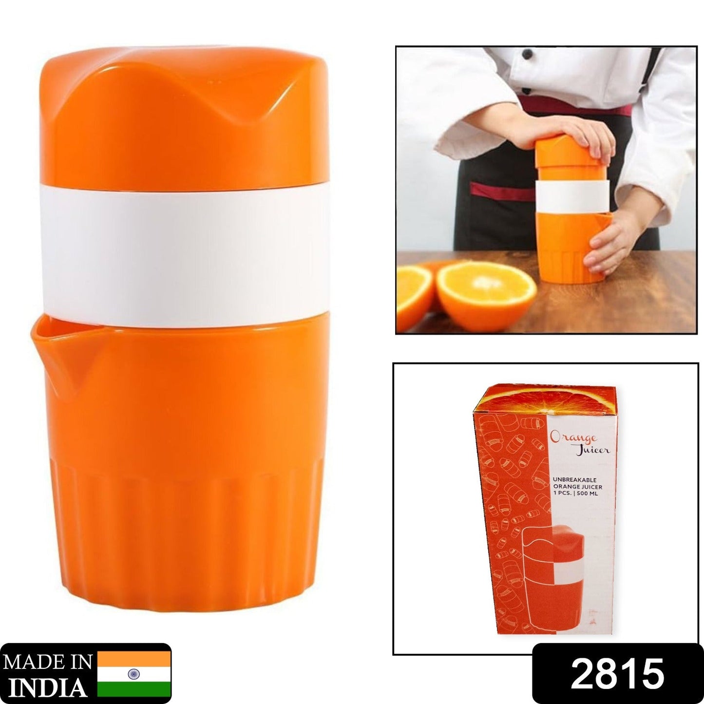 Manual Handheld Citrus Orange Lemon Juicer Fruit Press Squeeze Extractor New - Springkart 