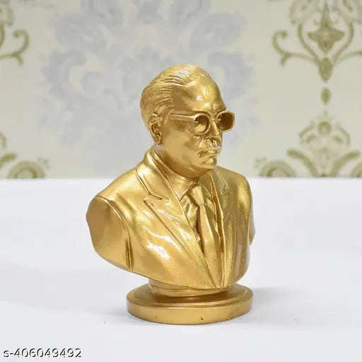 Dr.Bheem Rao Ambedkar Statue for Home Decor Office Decor Table Decor Living Room Showpiece (5 Inches) Golden