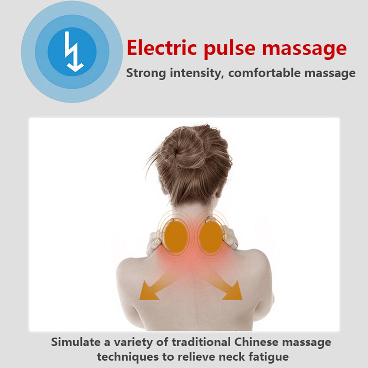 6199 Electric Neck Massager For Deep Tissue Pain Relief Cervical Vertebra Massager - Springkart 