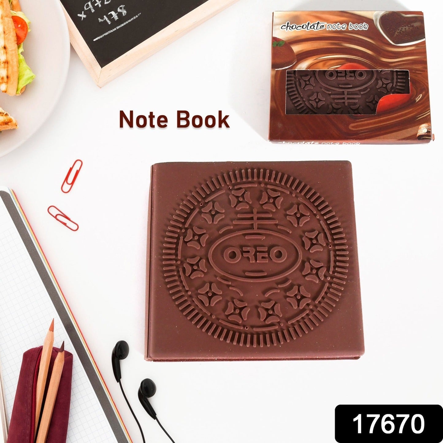 Chocolate Diary Notebooks Original Chocolate Smell Writing Practice Book Early Learning Copybook Premium Chocolate Book (1Pc / Book / 80 Pages)  - Springkart 