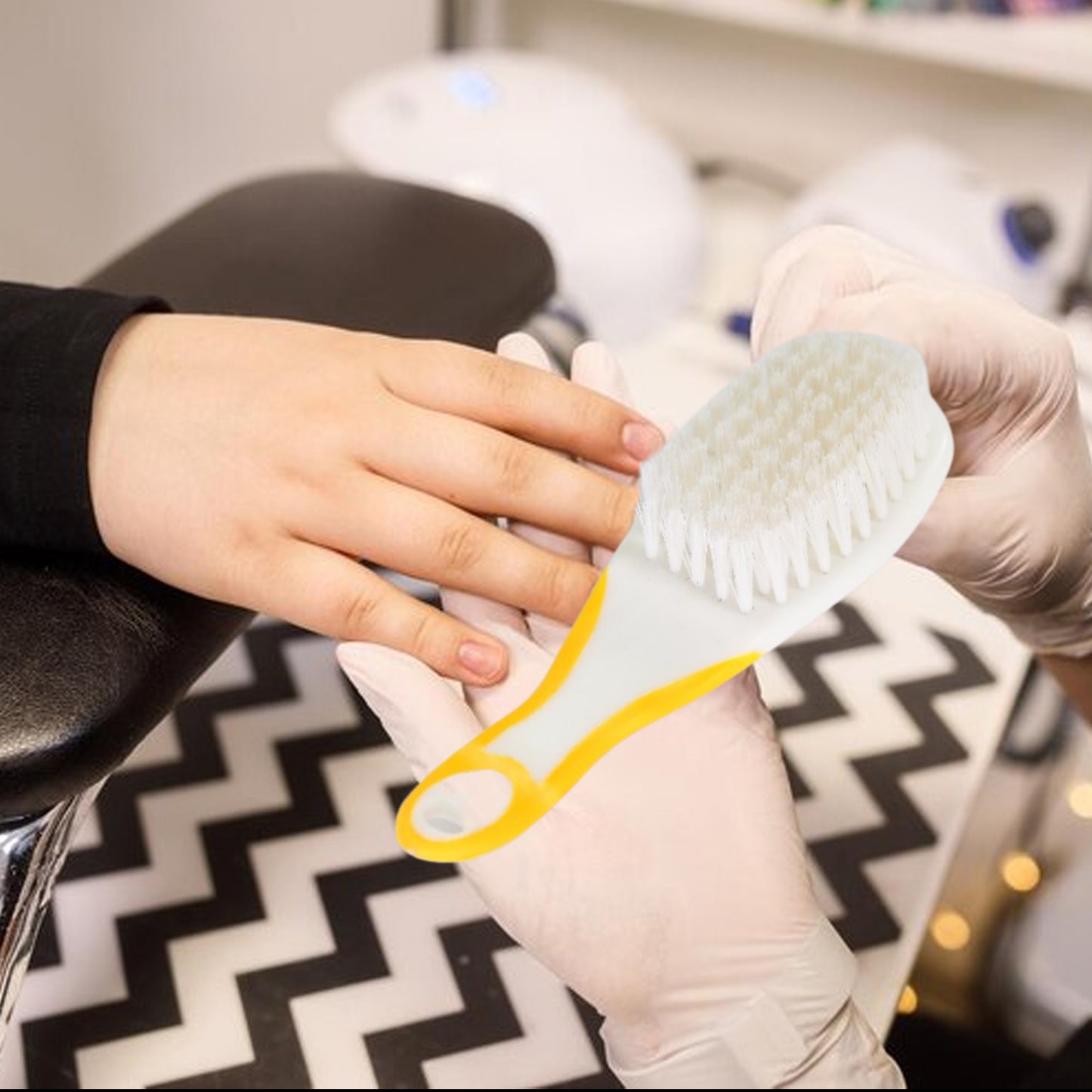6313 Handle Grip Nail Brush Fingernail Scrub Cleaning Brushes For Toes And Nails Cleaner Pedicure Brushes For Men And Women - Springkart 