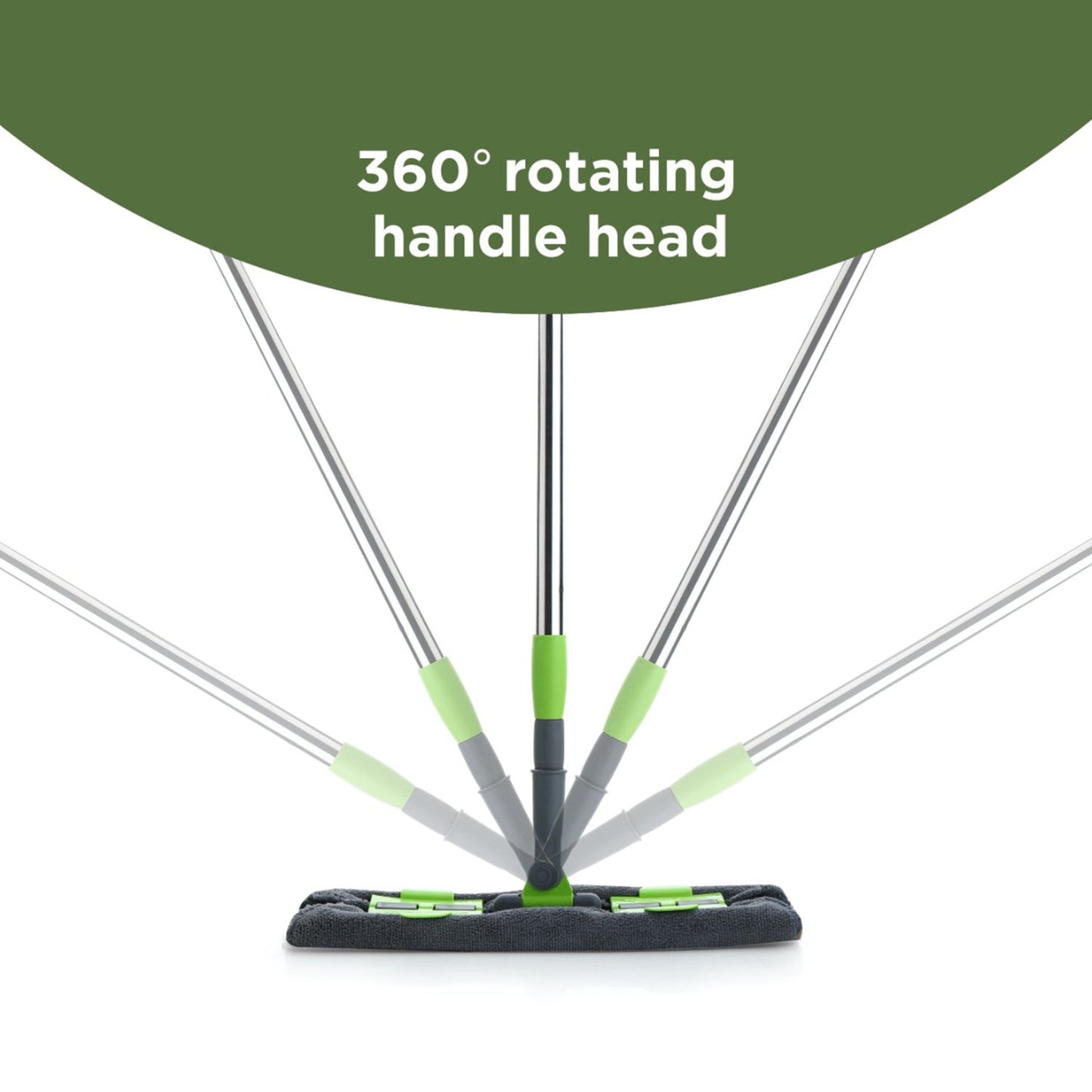 Multipurpose Wet and Dry Cleaning Microfiber Flat MOP Floor Cleaning Mop with , 360 Degree Rotating Head and Telescopic Handle Steel Rod Long Handle Dry Mops, Standard (1 Piece, Multi-Colour) - Springkart 