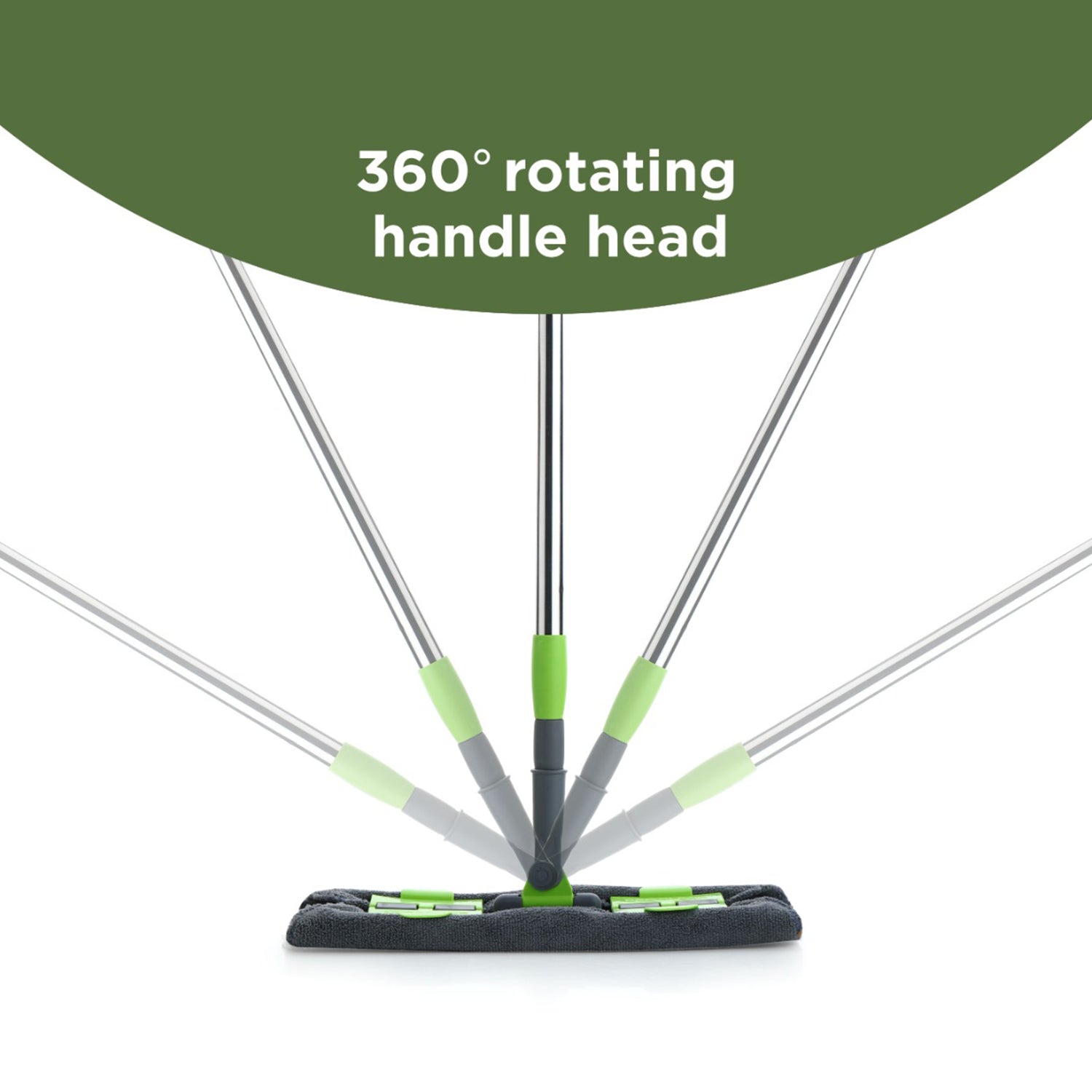Multipurpose Wet and Dry Cleaning Microfiber Flat MOP Floor Cleaning Mop with , 360 Degree Rotating Head and Telescopic Handle Steel Rod Long Handle Dry Mops, Standard (1 Piece, Multi-Colour) - Springkart 