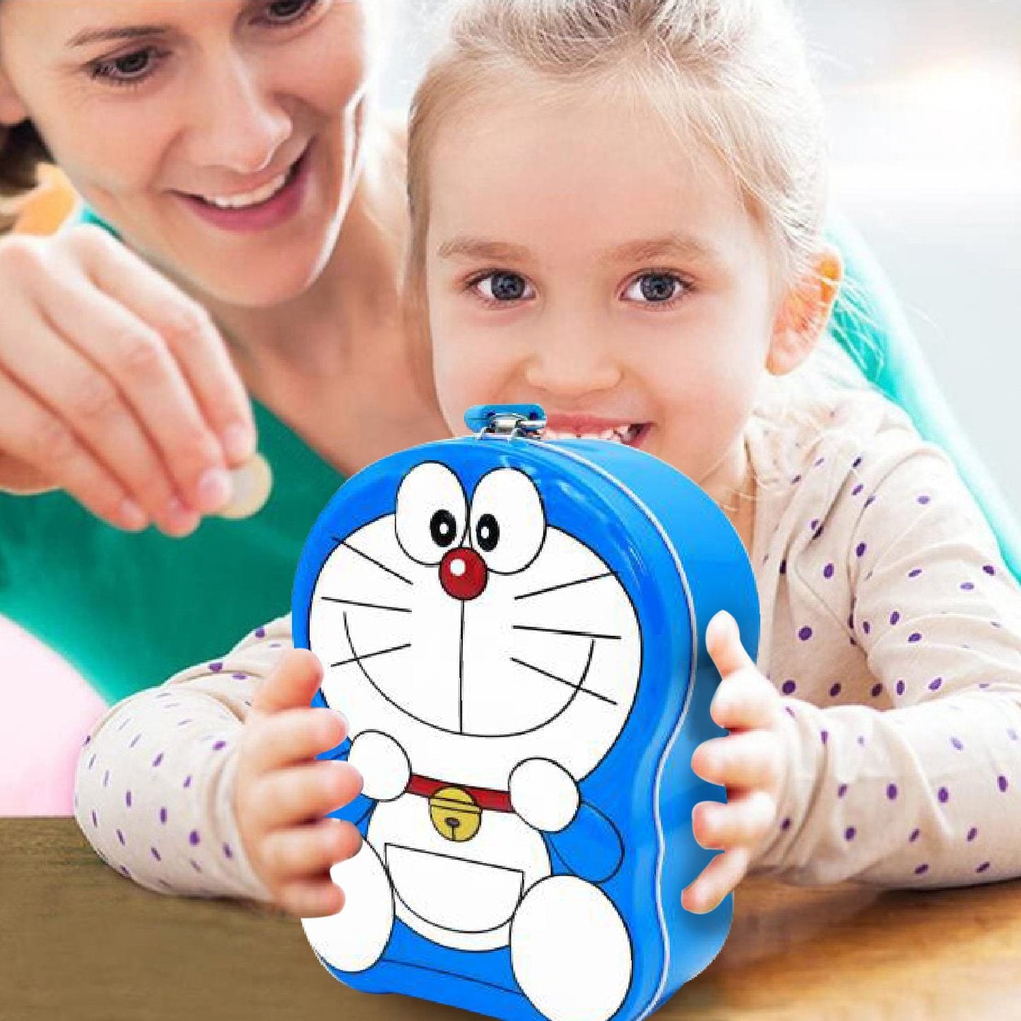 Cartoon Character Metal Piggy Bank Coin Box Money Box - Springkart 