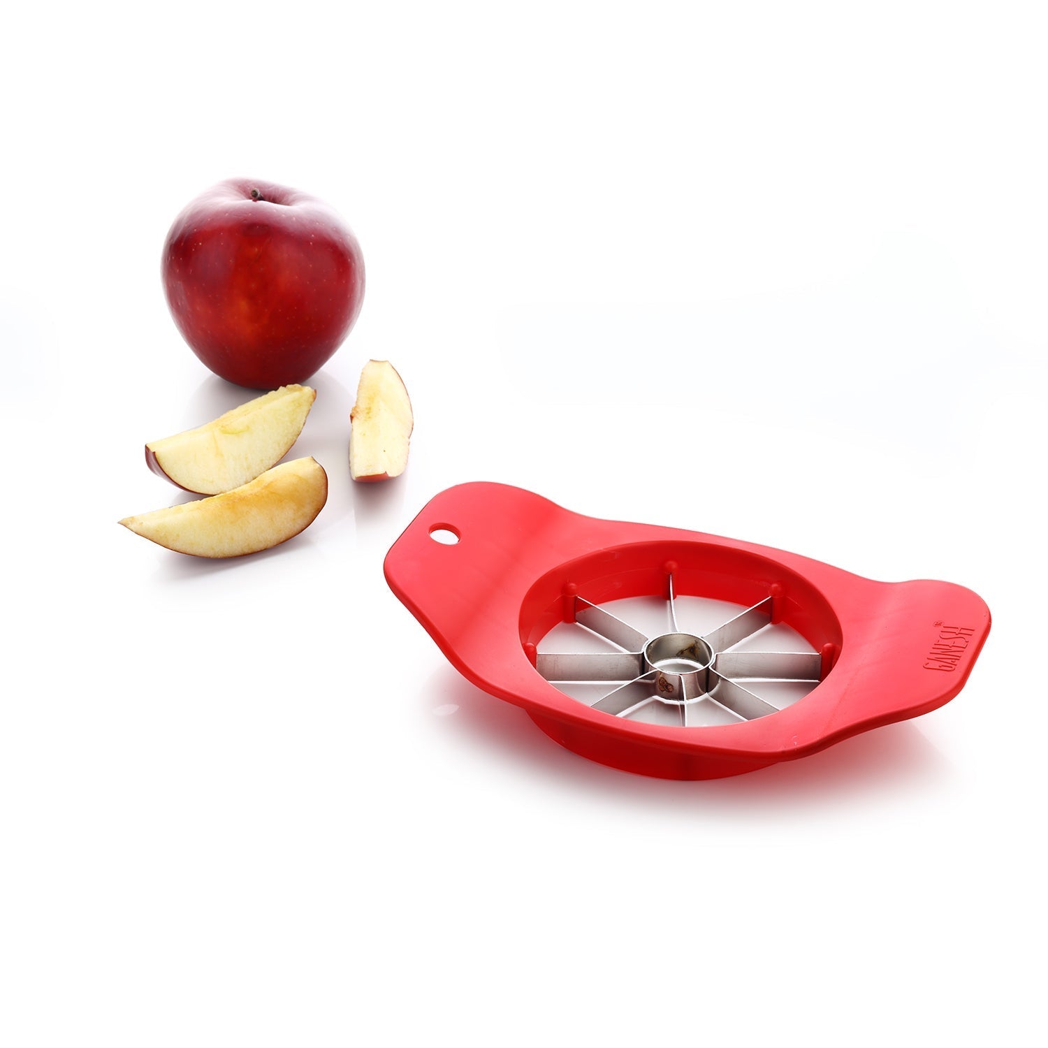 Ganesh Plastic & Stainless Steel Apple cutter (colors may vary) - Springkart 