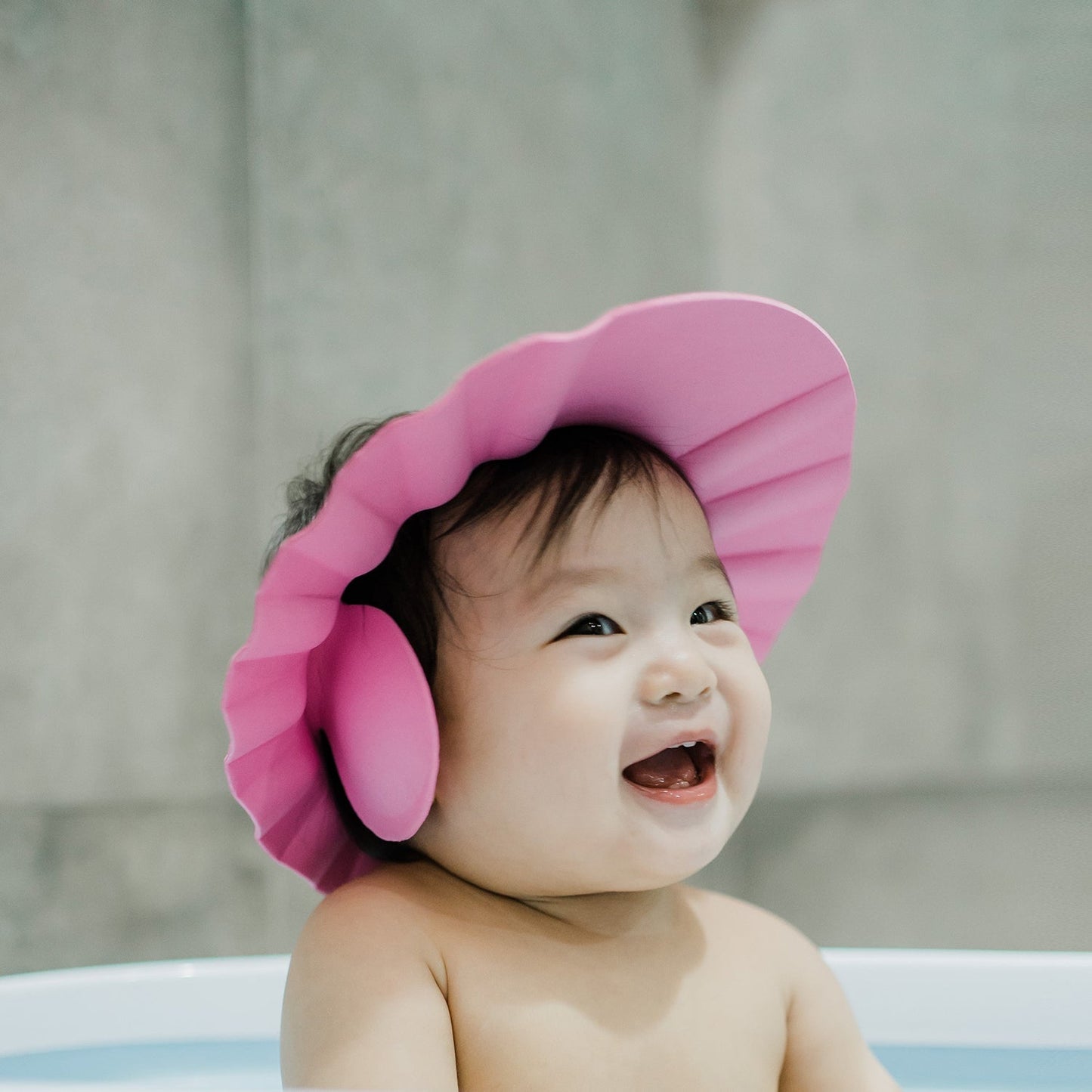 Adjustable Safe Soft Bathing Baby Shower Cap - Springkart 