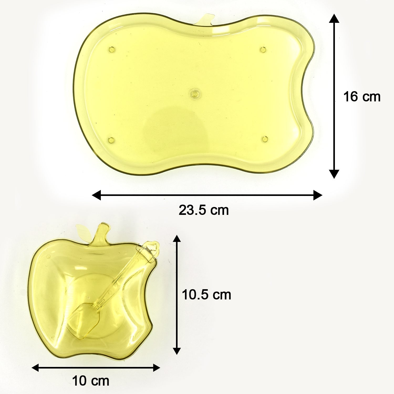Apple Shape Tray Bowl Used For Serving Snacks And Various Food Stuffs. - Springkart 