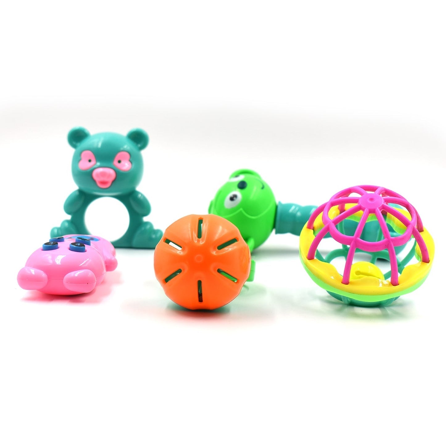 AT38 5Pc Rattles Baby Toy and game for kids and babies for playing and enjoying purposes. - Springkart 