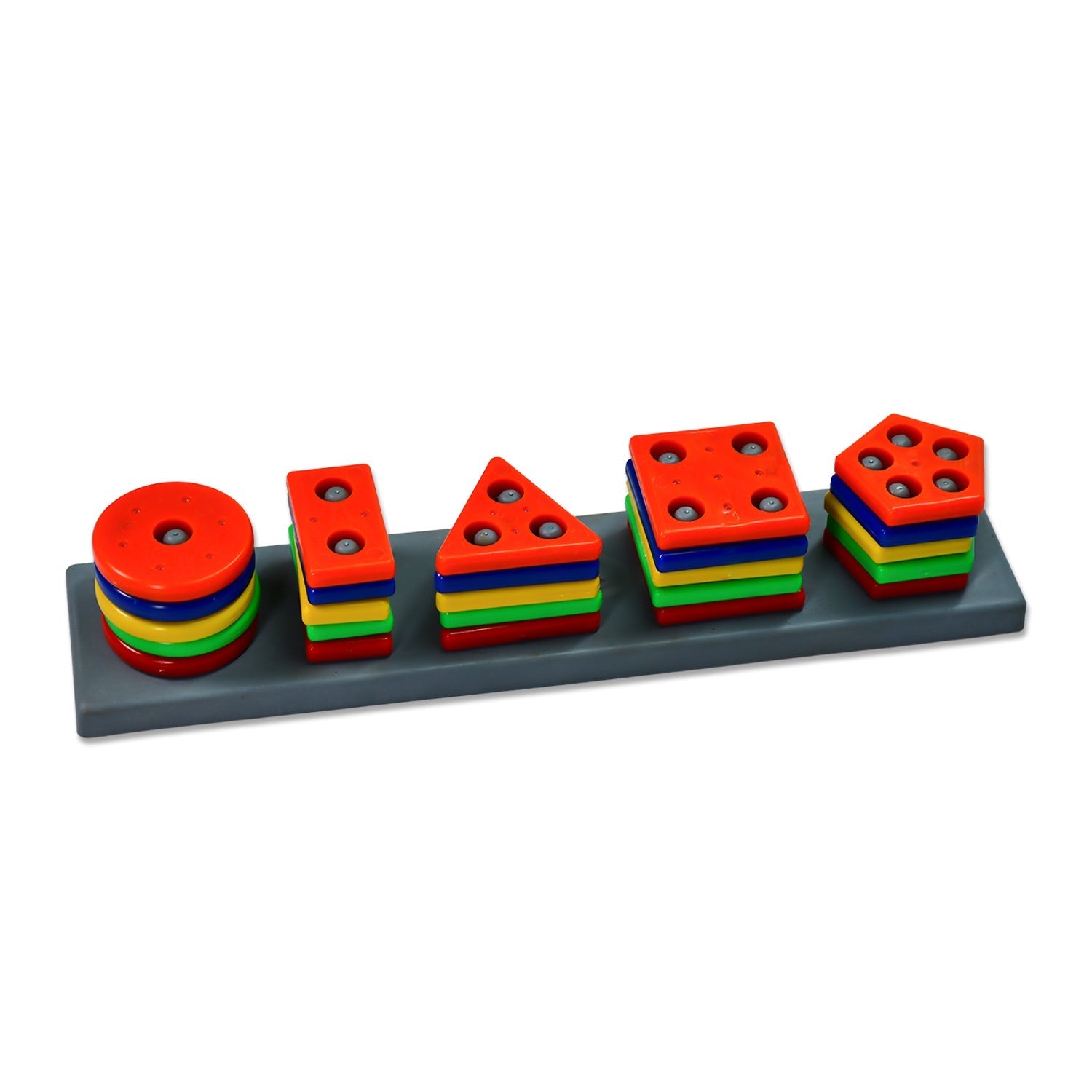 Geometric Brick - 5 Angle Matching Column Blocks for Kids - Preschool Educational Learning Toys. - Springkart 