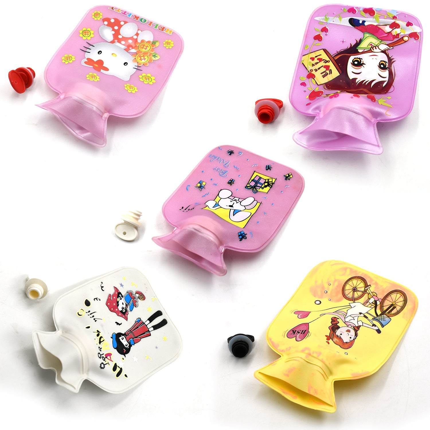 Hot Water Bottle Bag For Pain Relief With Cover (Pack of 5Pc) - Springkart 