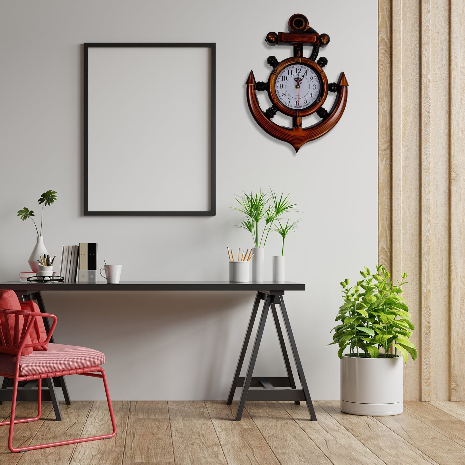 Anchor Wall Clock for Home - Springkart 