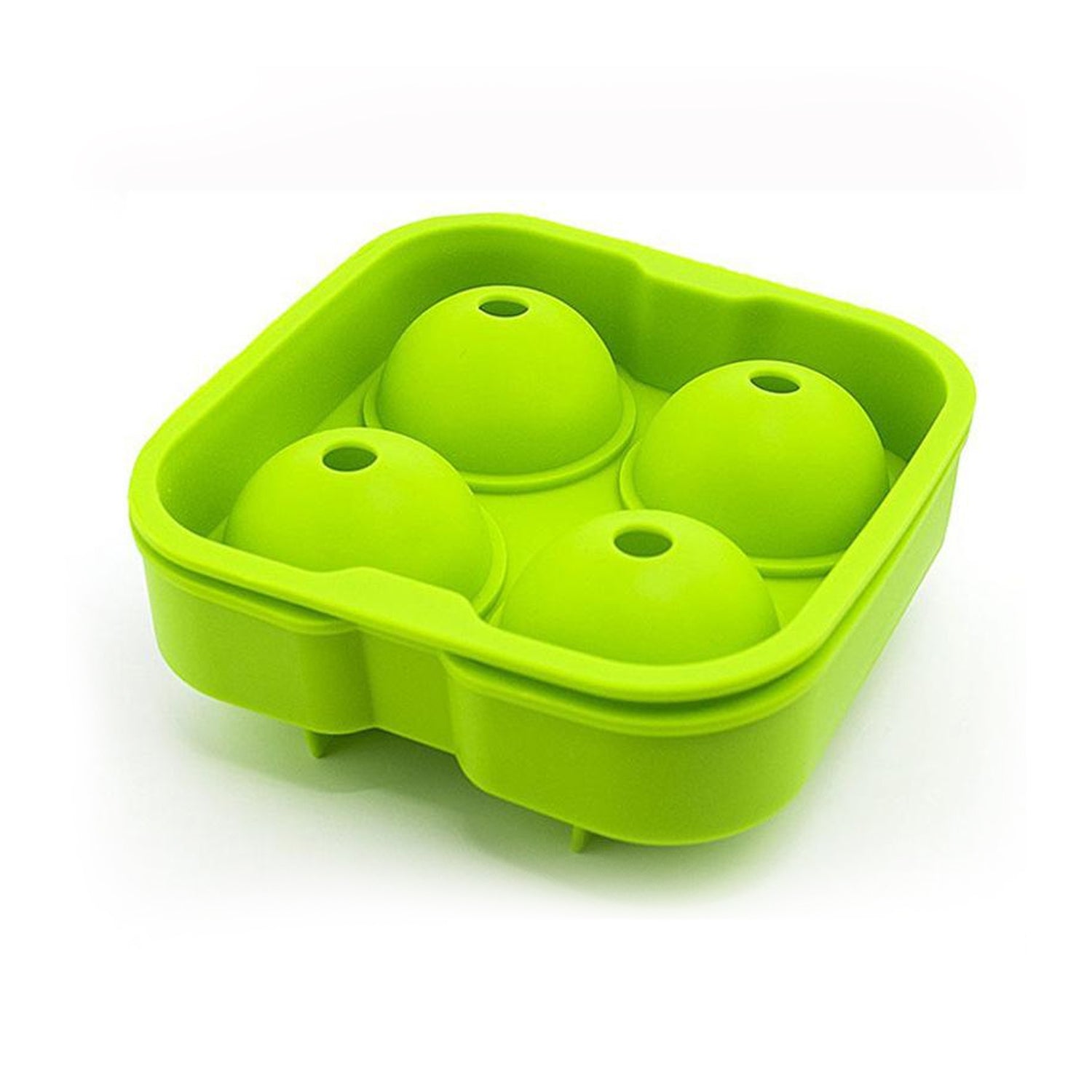 Ice Trays for Freezer Whiskey Ice Cube Plastic Ball Maker Mold Sphere Mould 4 Holes New Ice Balls Party Brick Round Tray Bar Tool ice for Whiskey - Springkart 