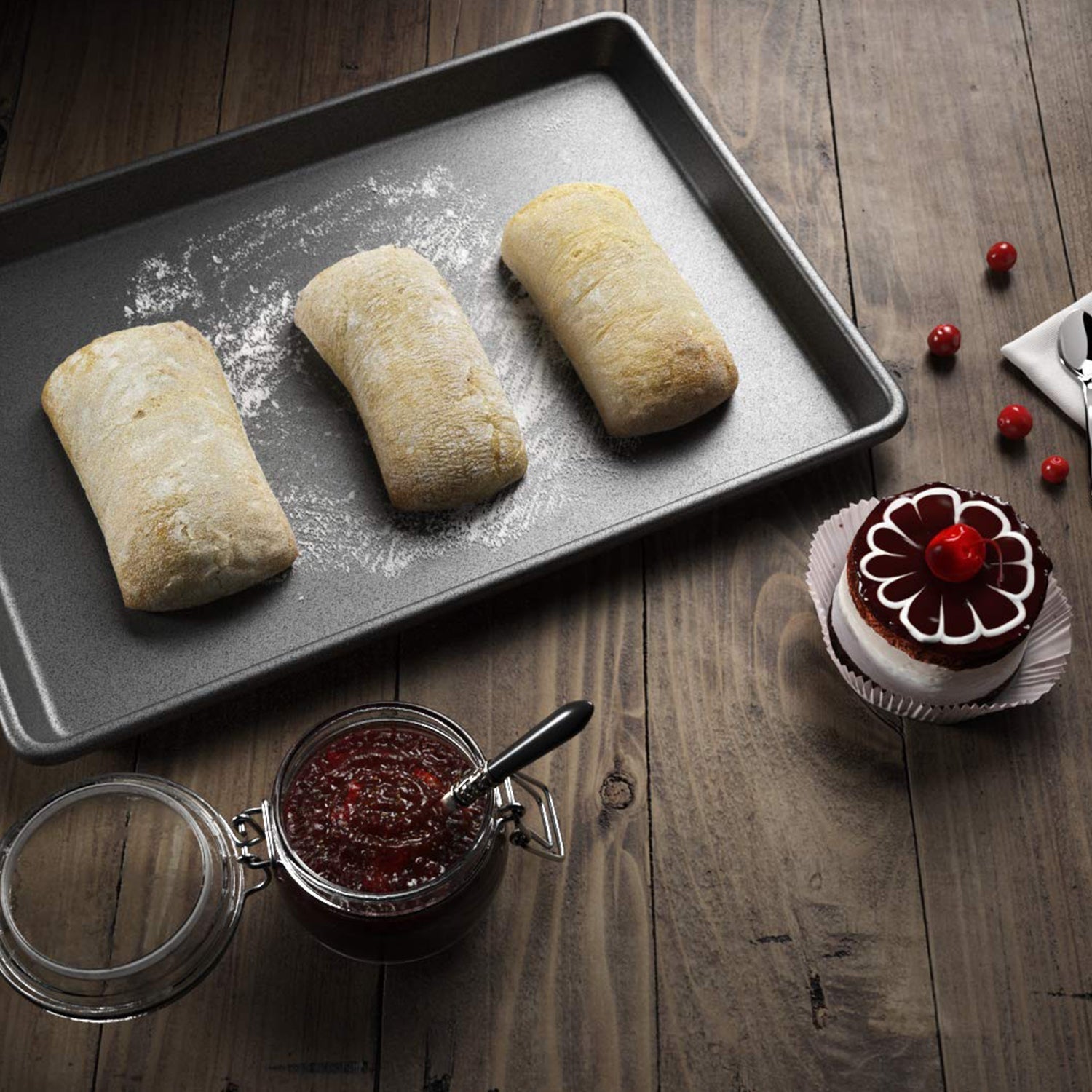 Aluminium Cake Mould Cake Baking Tray - Springkart 