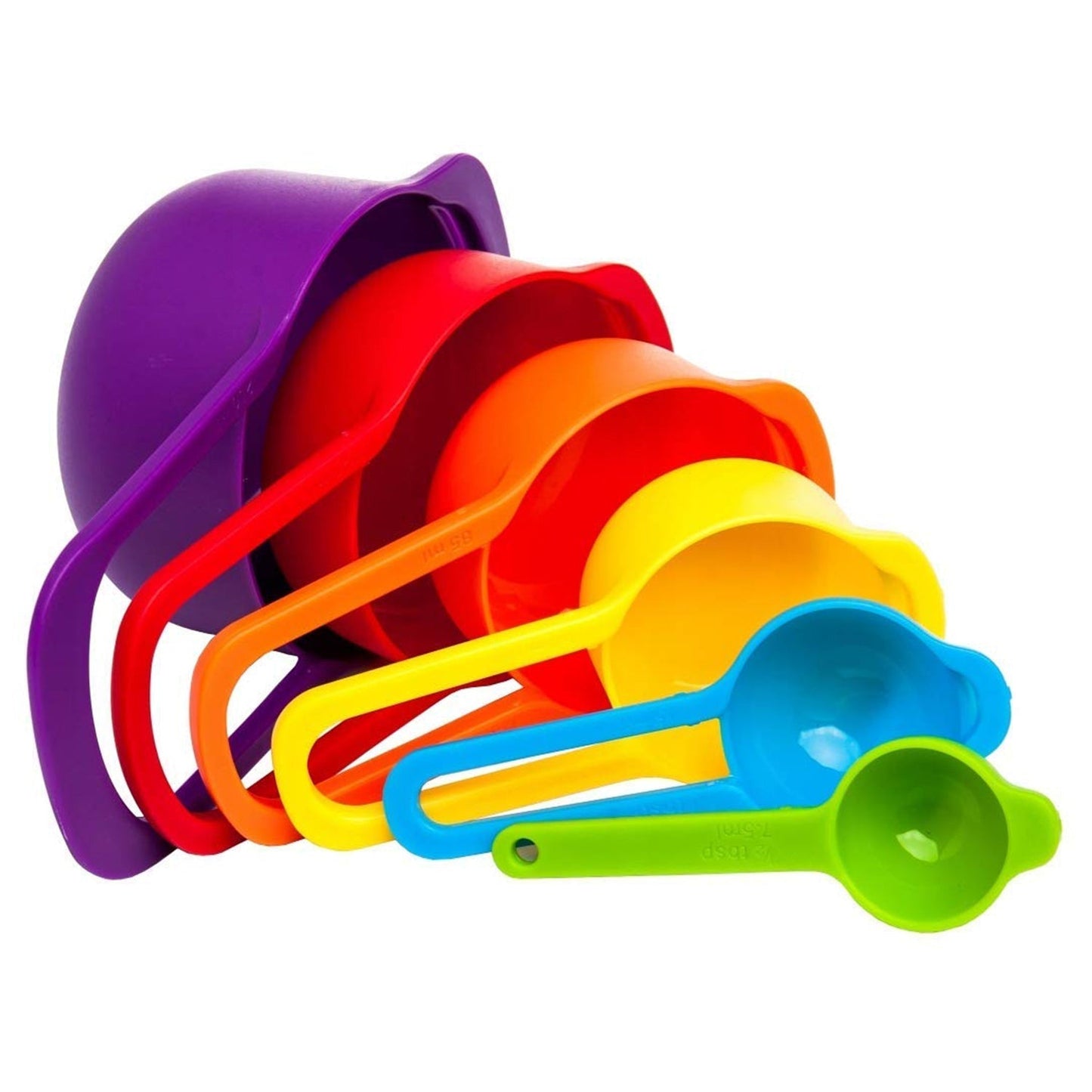 Plastic Measuring Spoons for Kitchen (6 pack) - Springkart 