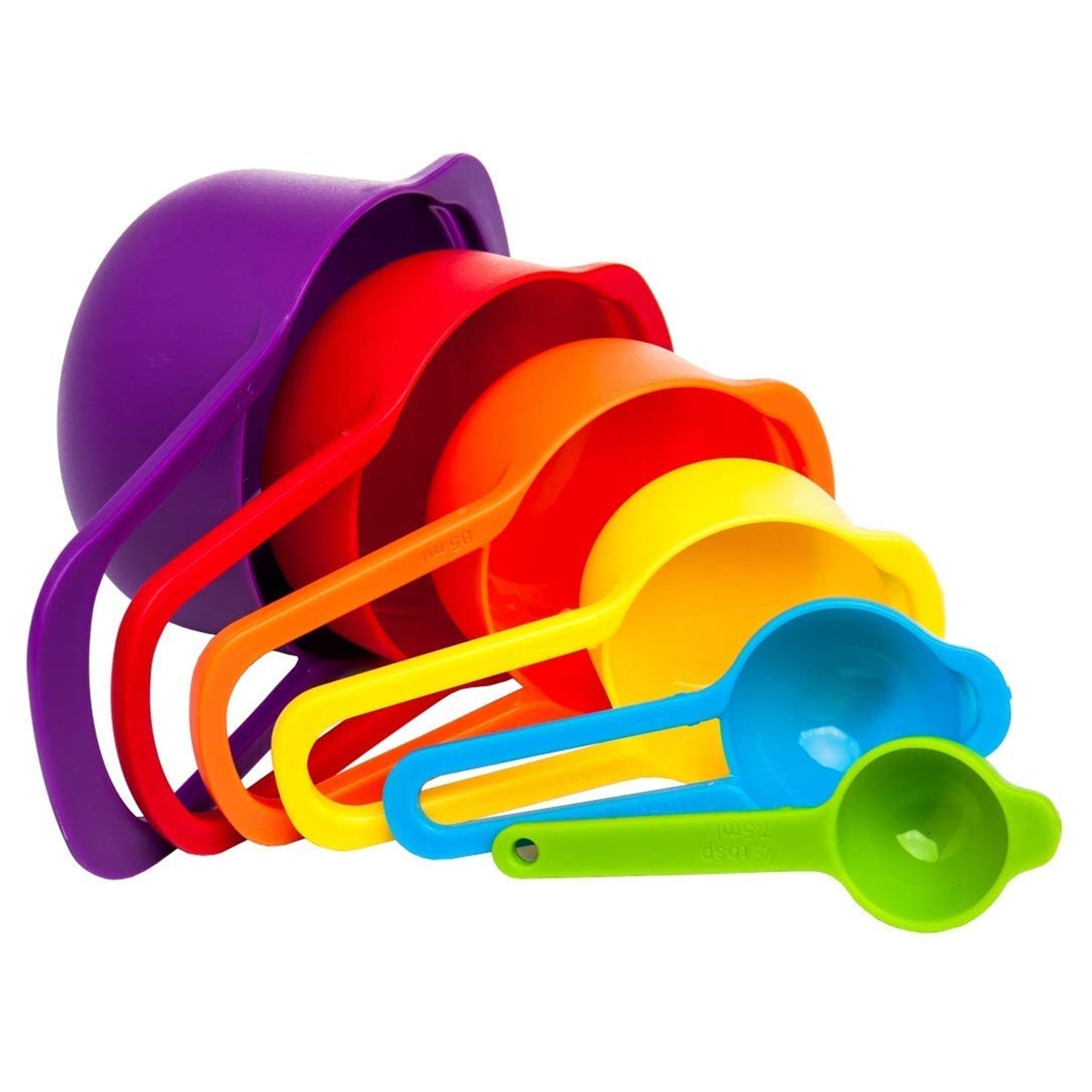 Plastic Measuring Spoons for Kitchen (6 pack) - Springkart 