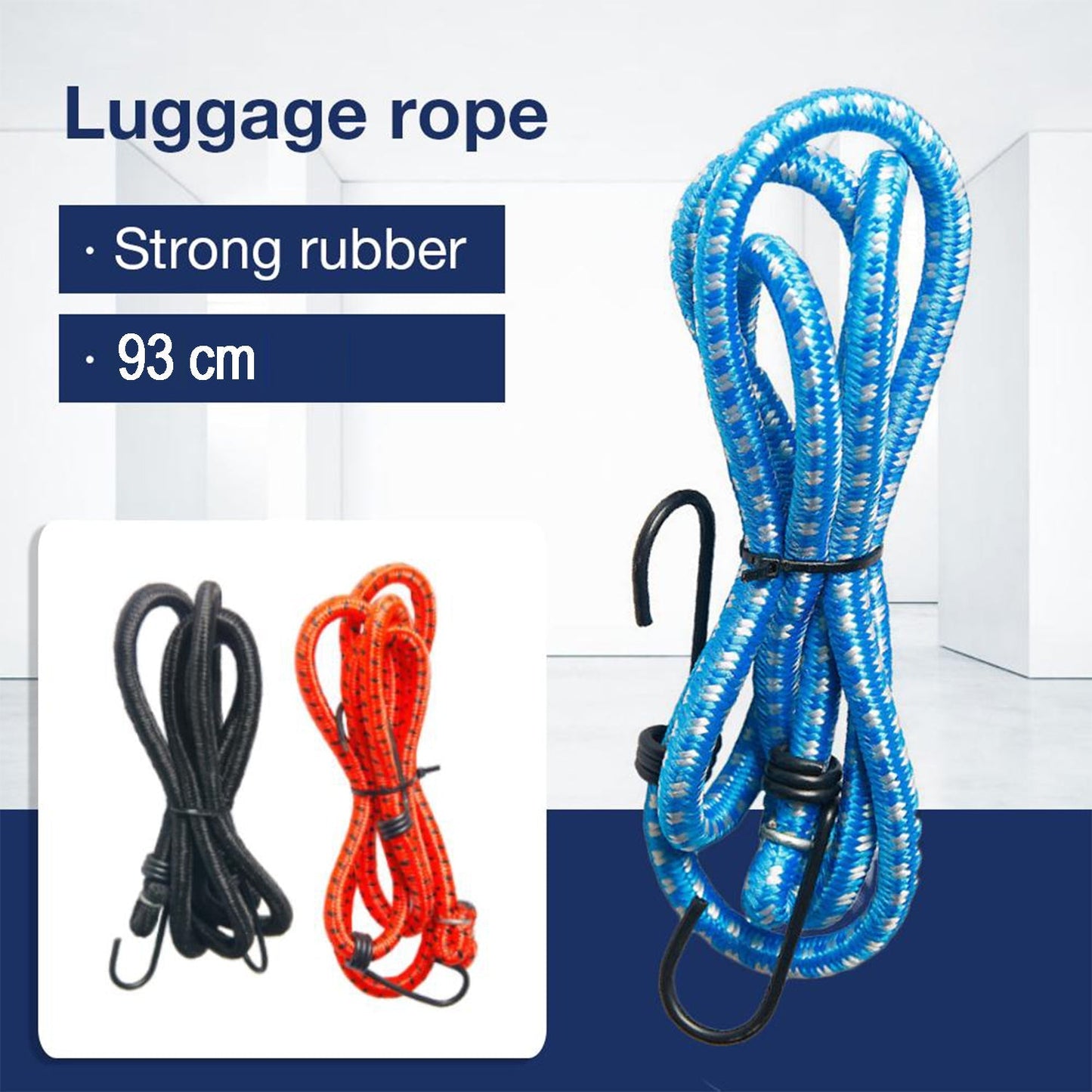 High Strength Elastic Bungee, Shock Cord Cables, Luggage Tying Rope with Hooks - Springkart 