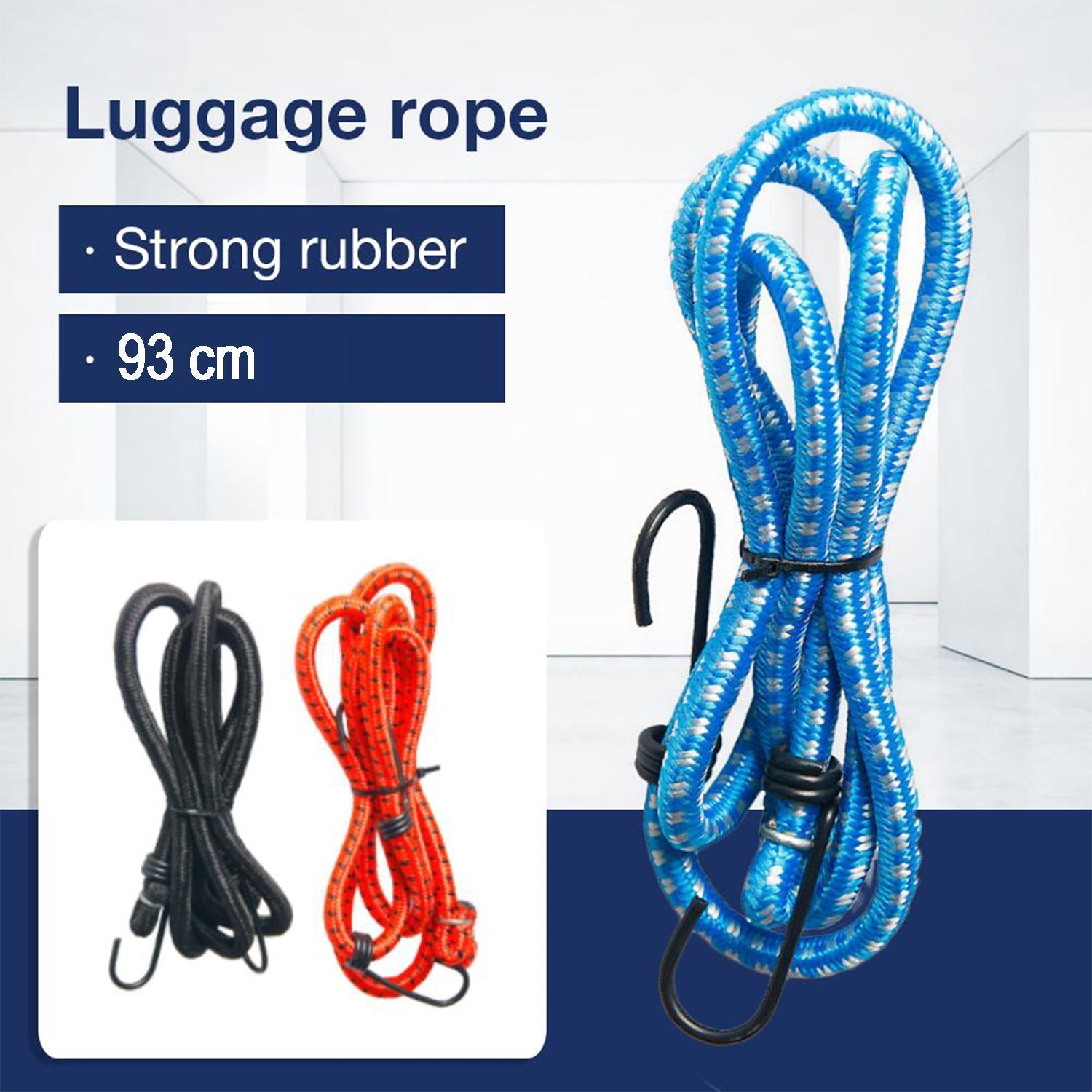 High Strength Elastic Bungee, Shock Cord Cables, Luggage Tying Rope with Hooks - Springkart 