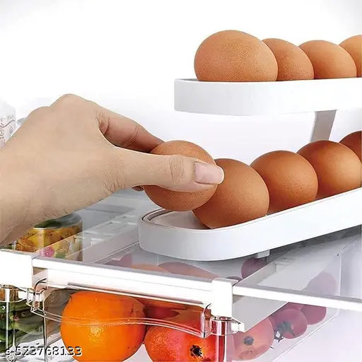 2 Tier Rolling Eggs Holder/Dispenser For 12-14 Eggs