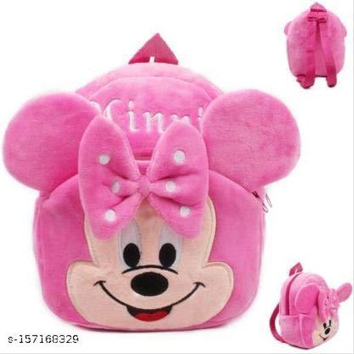 Cocklet Pink Minnie Bag With Free Water Bottle Bagpacks Kids Bag Nursery Picnic Carry Plush Bags School Bags for Kid Girl and Boy - Springkart 